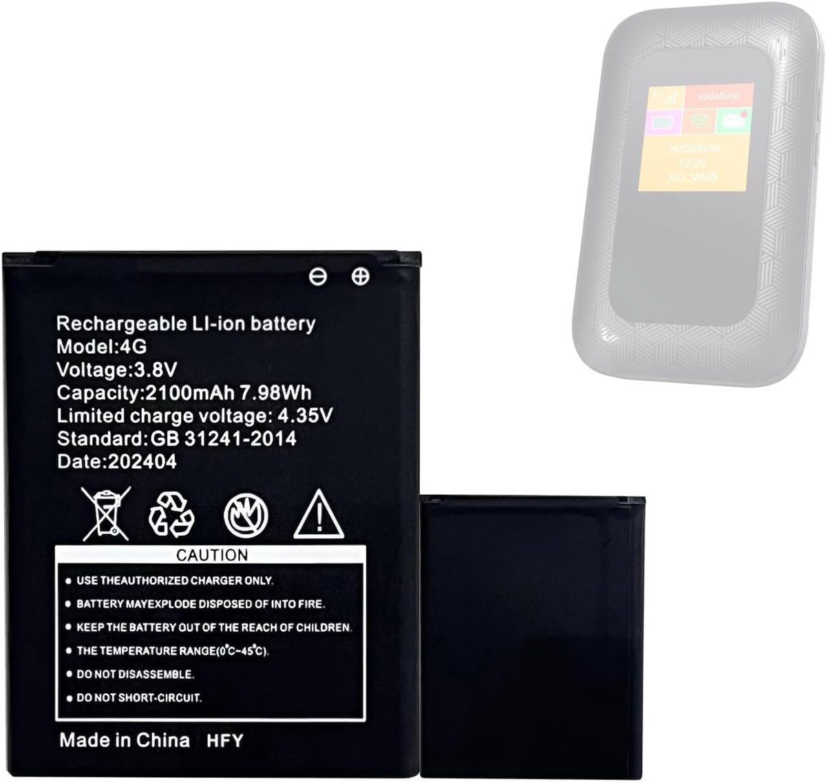 Vervangende batterij voor Tenda 4G185 en 4G180 - 100% nieuw - Hoge kwaliteit - Betrouwbare energievoorziening - ShopVlot