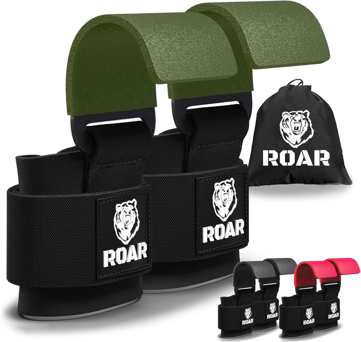 Weightlifting Hooks - Metalen gripstraps - Ondersteuning voor zware lifts - Maximale controle en bescherming - ShopVlot