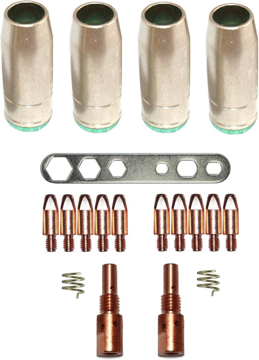 Wear parts set MB 25/250 M6 0.8 - Gas- en spraydoppen - Complete set - Voor MIG/MAG lassen - ShopVlot