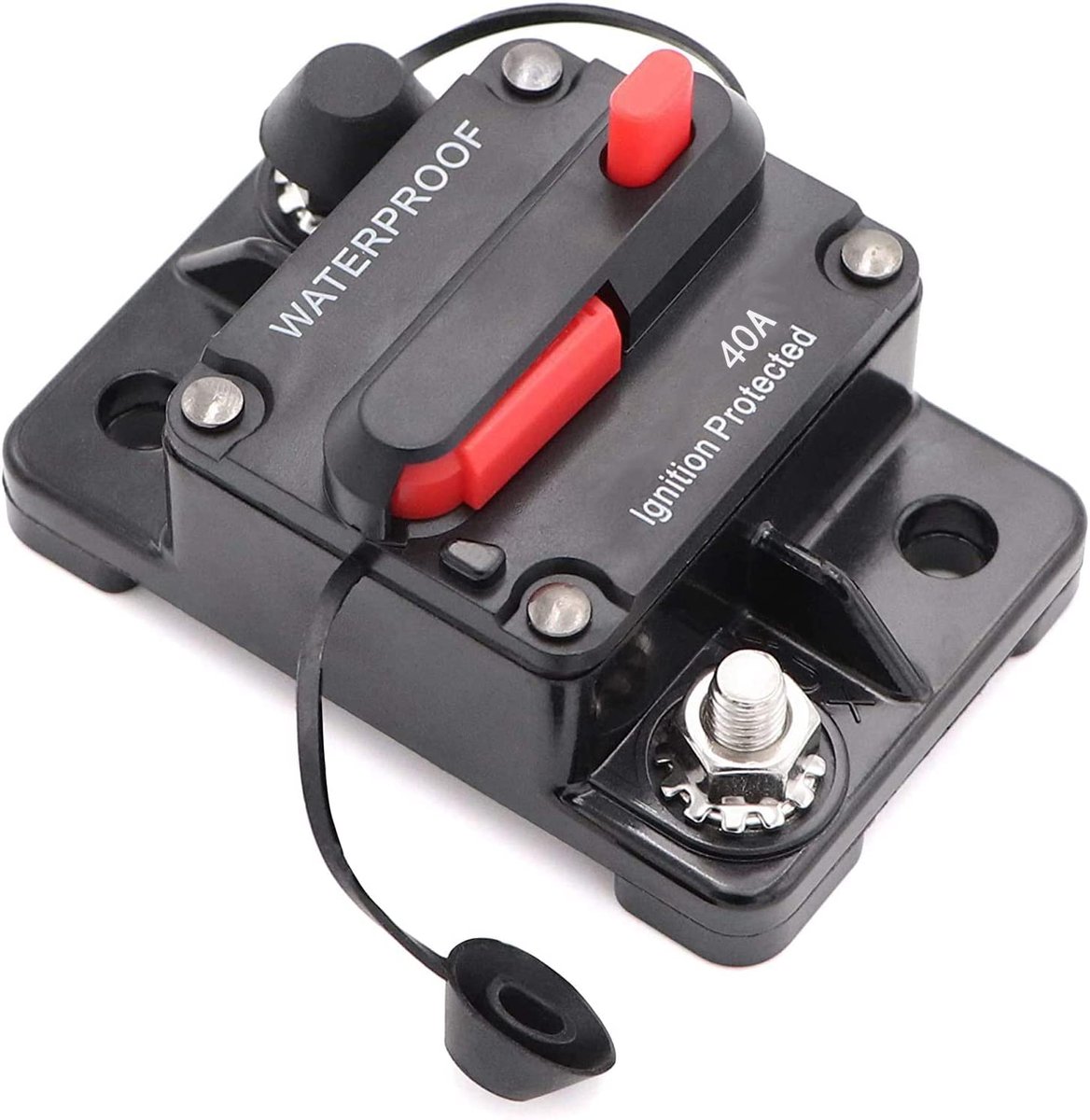 Car Circuit Breaker 40A - Waterdicht 12V-48V DC - Handmatige Reset - Bescherming voor auto en boot - ShopVlot