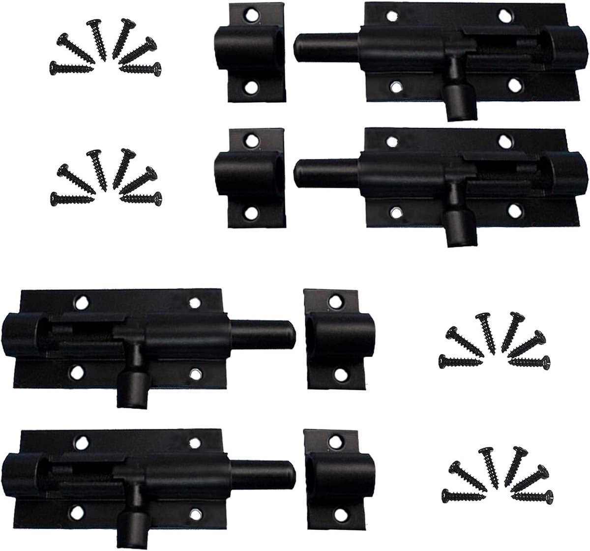 Deurslot schuifslot 63mm - aluminium legering - met sleutel - veilig voor tuinpoort - ShopVlot