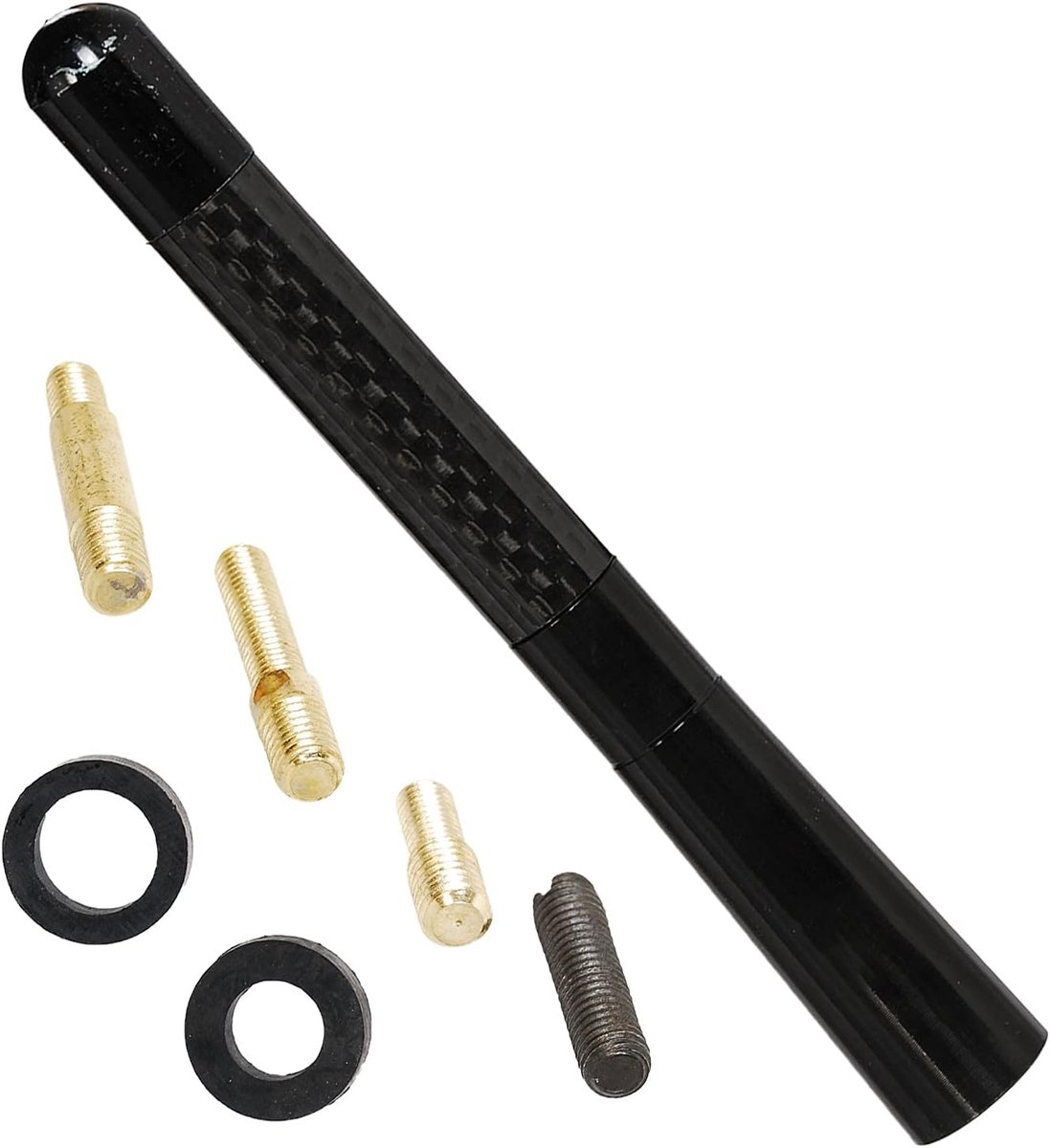 Auto antenne 12cm - Carbon fiber - Sport stijl - Geschikt voor alle Mazda modellen - ShopVlot
