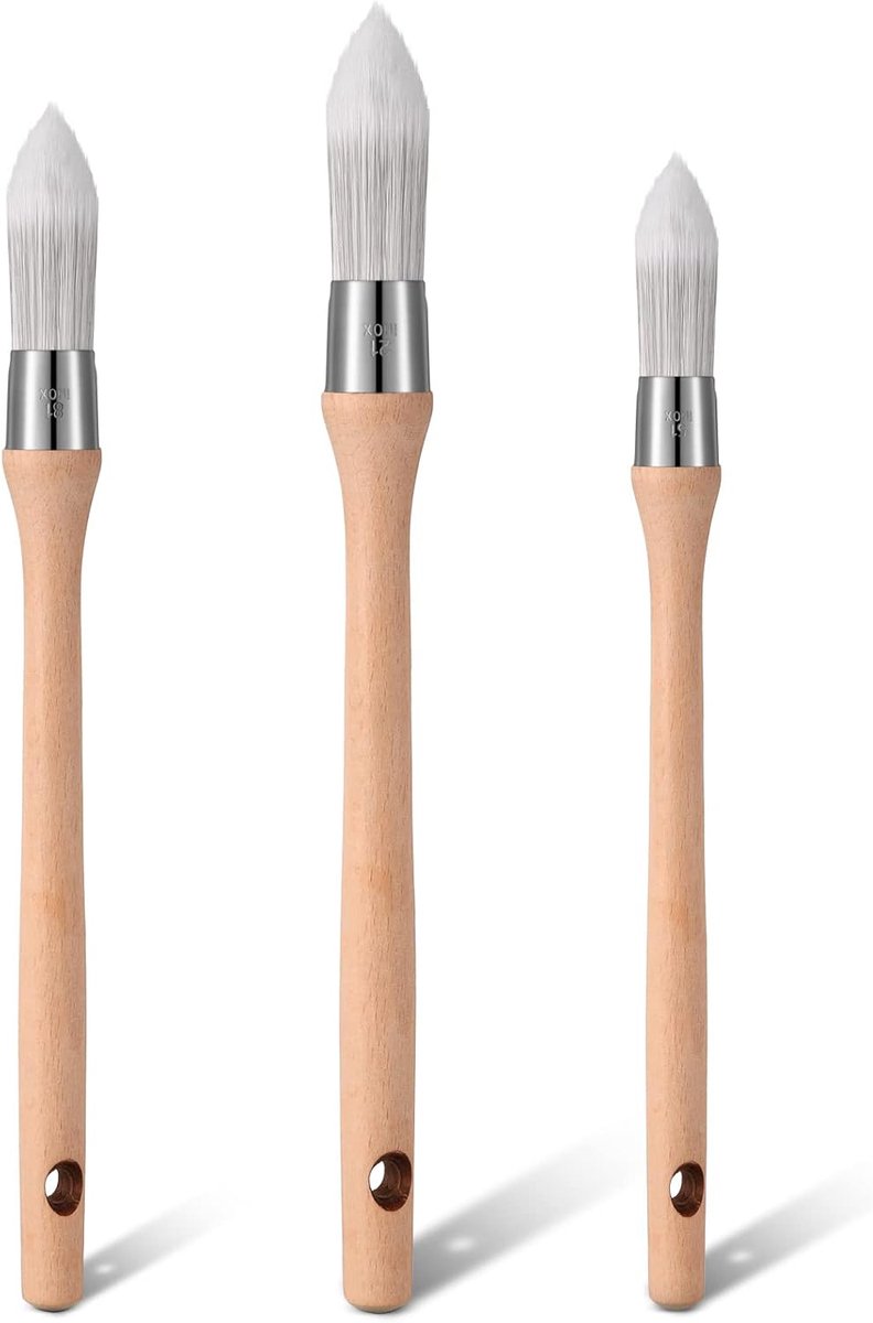 Sash verfkwasten 15/18/21mm - synthetisch - voor gedetailleerd schilderen - ideaal voor ramen en deuren - ShopVlot