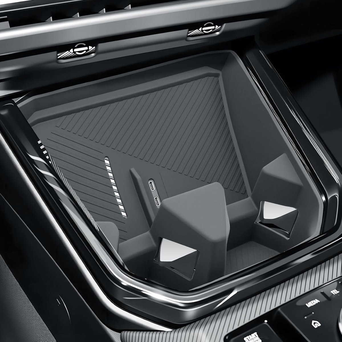 Beverage holder opslagbox - BMW X3 G45 2025 2026 - ABS kunststof - organiseer uw auto - ShopVlot