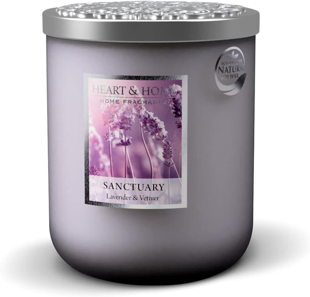 Geurkaars in glas 340 g - sojawas - geur: secret garden - tot 75 uur brandduur - ShopVlot