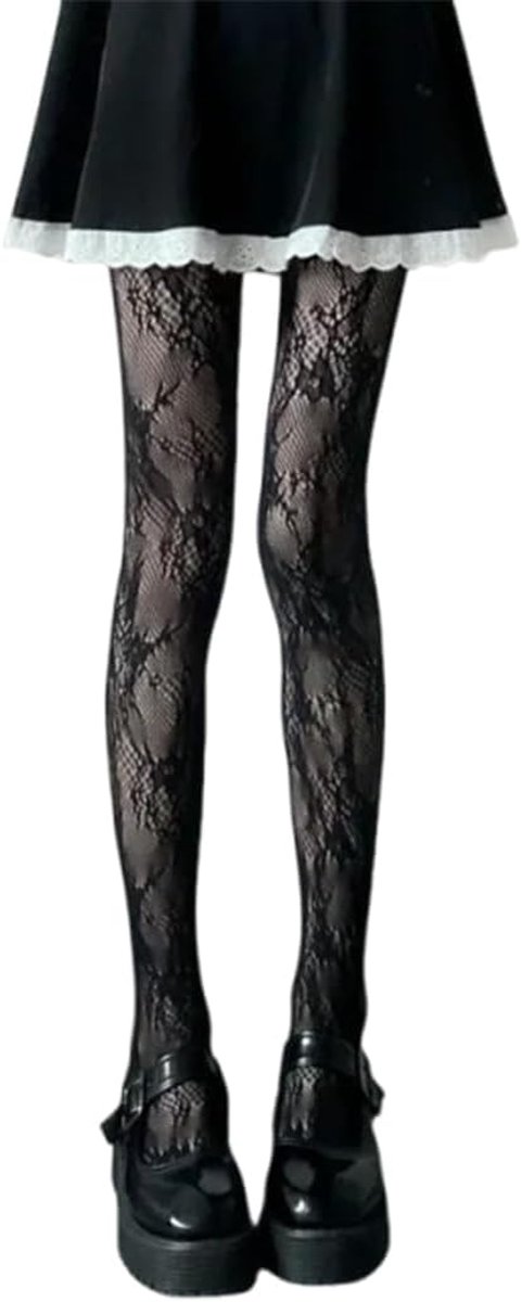 Damespanty - Hoge taille - Zwarte visnetkousen - Sexy en comfortabel - ShopVlot