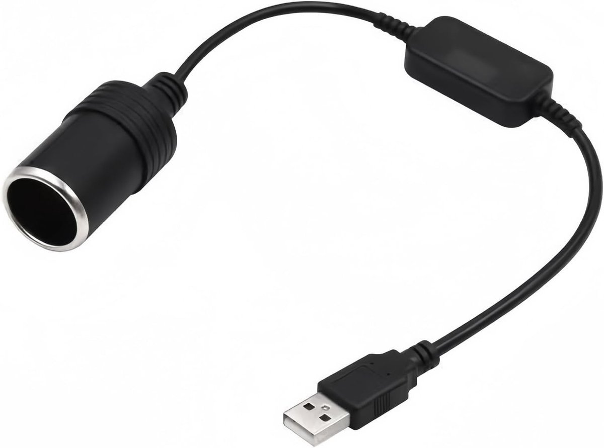 USB Adapter 12 V - 35 cm Connector - Voor Dashcam en Elektronische Apparaten - Optimale Uitsluiting - ShopVlot