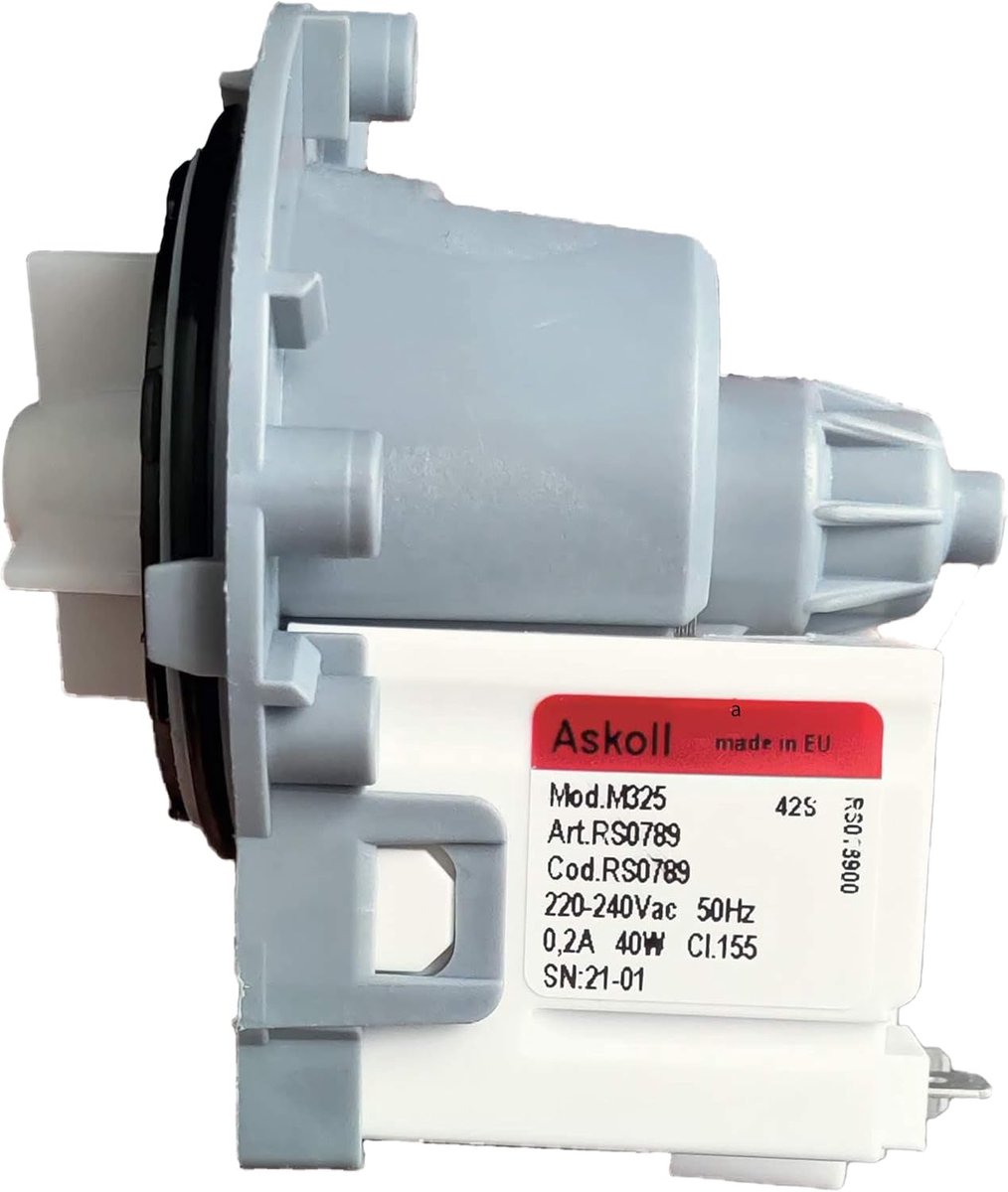 Afvoerpomp voor wasmachines en vaatwassers - Universeel model M325 / M231 / M332 - 40W - Lange levensduur - ShopVlot