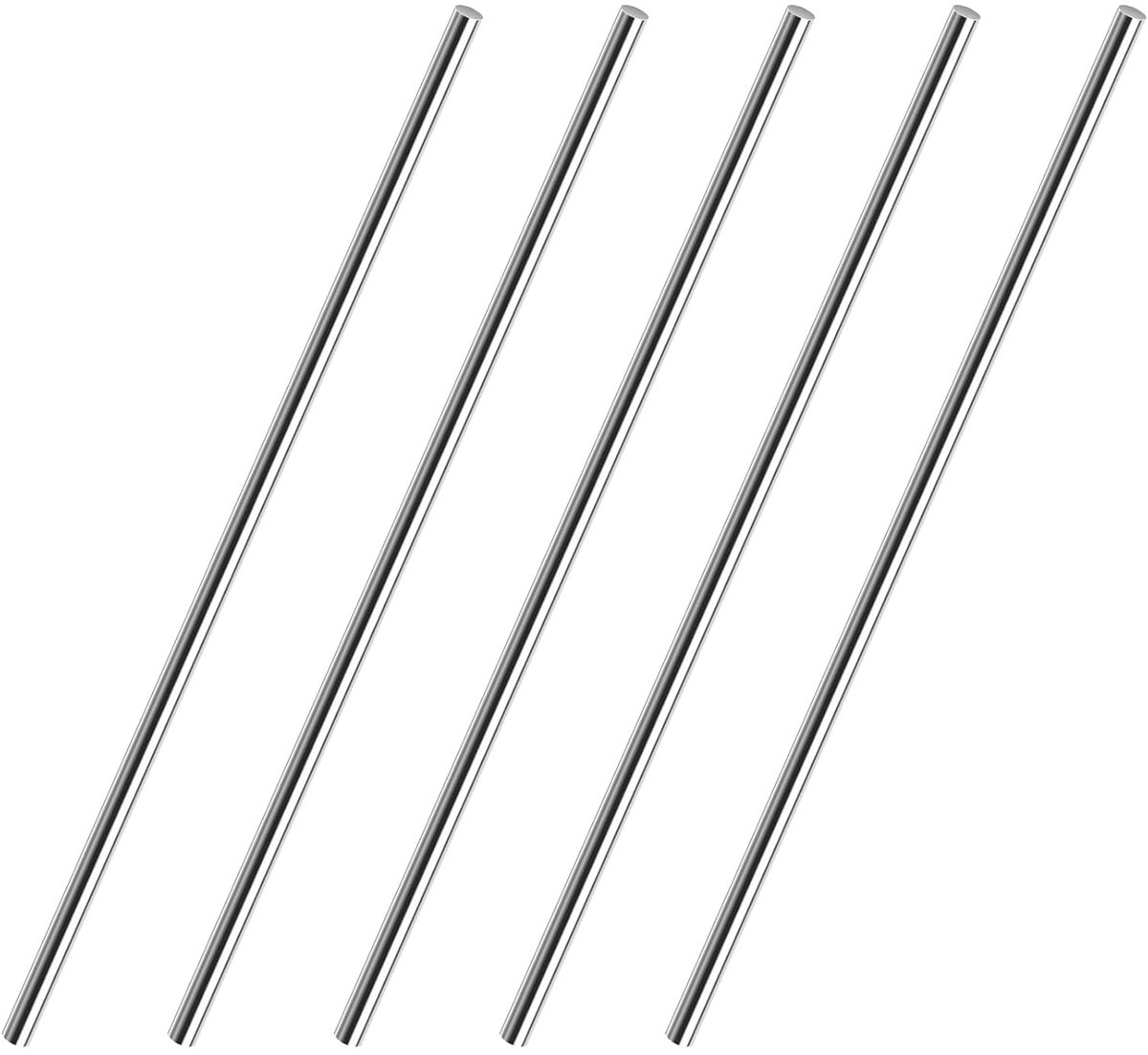 Ronde Stalen Staven 8mm x 300mm - A2 V2A 304 - Sterk en Glad - Perfect voor Modelbouw en DIY - ShopVlot