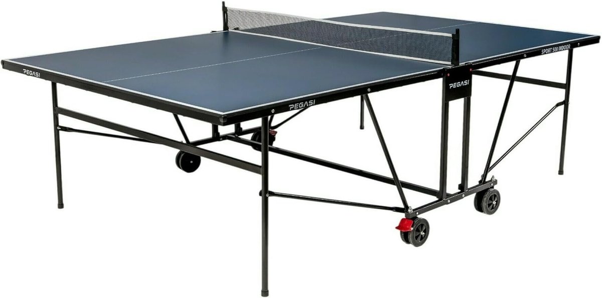 Tafeltennistafel indoor 500 - blauw - instapmodel - ideaal voor thuisgebruik - ShopVlot