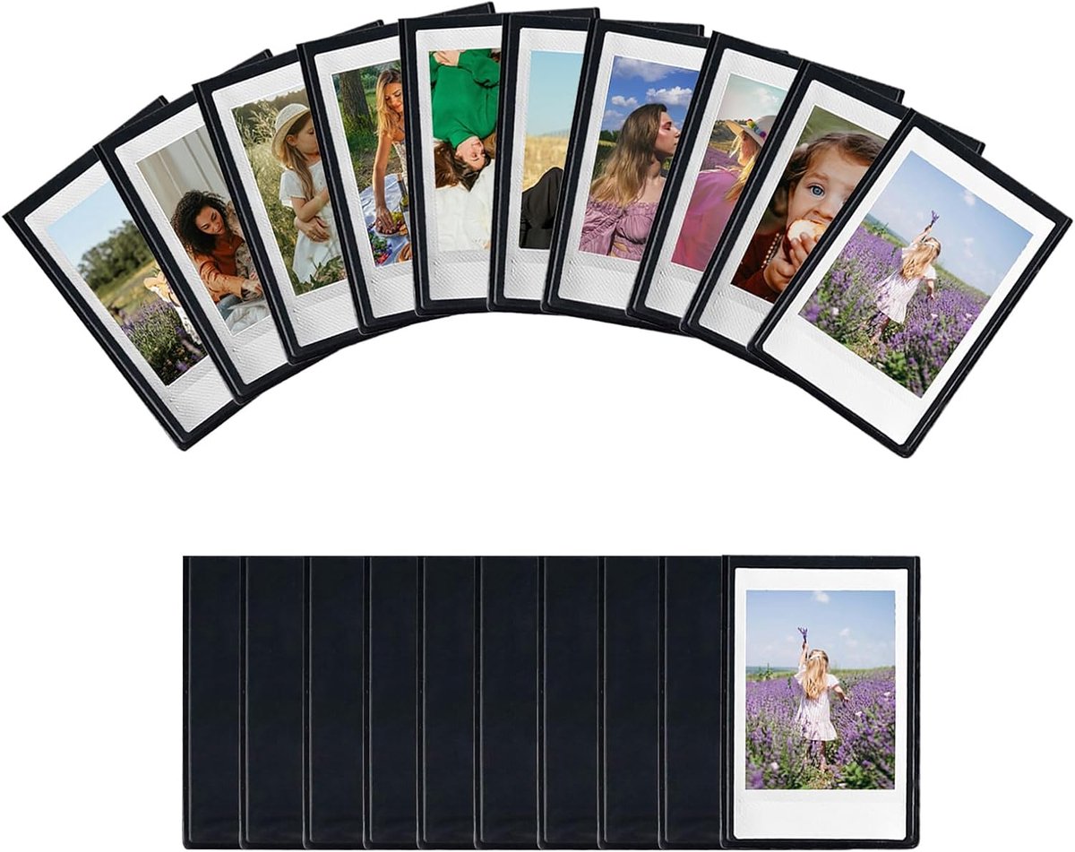 Magnetisch Fotolijstje 2 x 3 Inch - Zwart - Voor Fujifilm Instax Mini Foto's - Perfect voor de Koelkast - ShopVlot