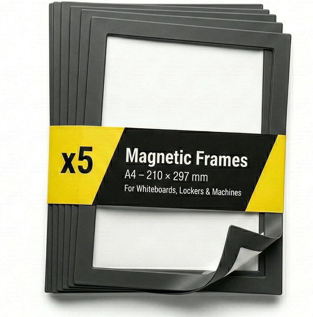 Magneetframe A4 - herbruikbaar voor koelkast - decoratieve organizer - ideaal voor foto's en notities - ShopVlot