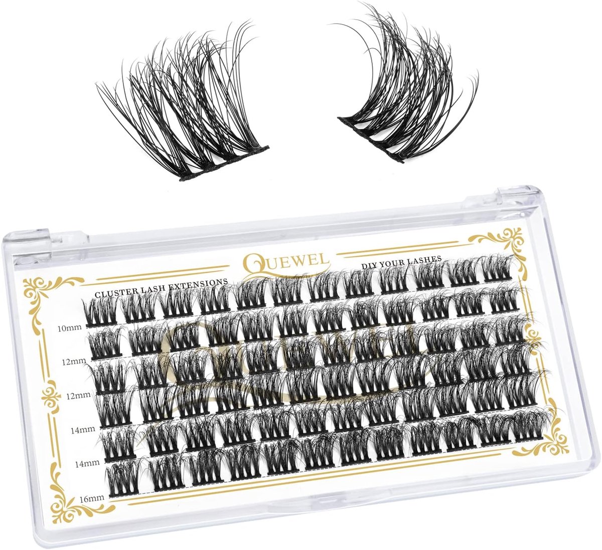 Cluster Wimpers 72 Stuks DIY Wimperextensions - Zacht Individueel - D Krul - Ideaal voor Thuis Make-up - ShopVlot