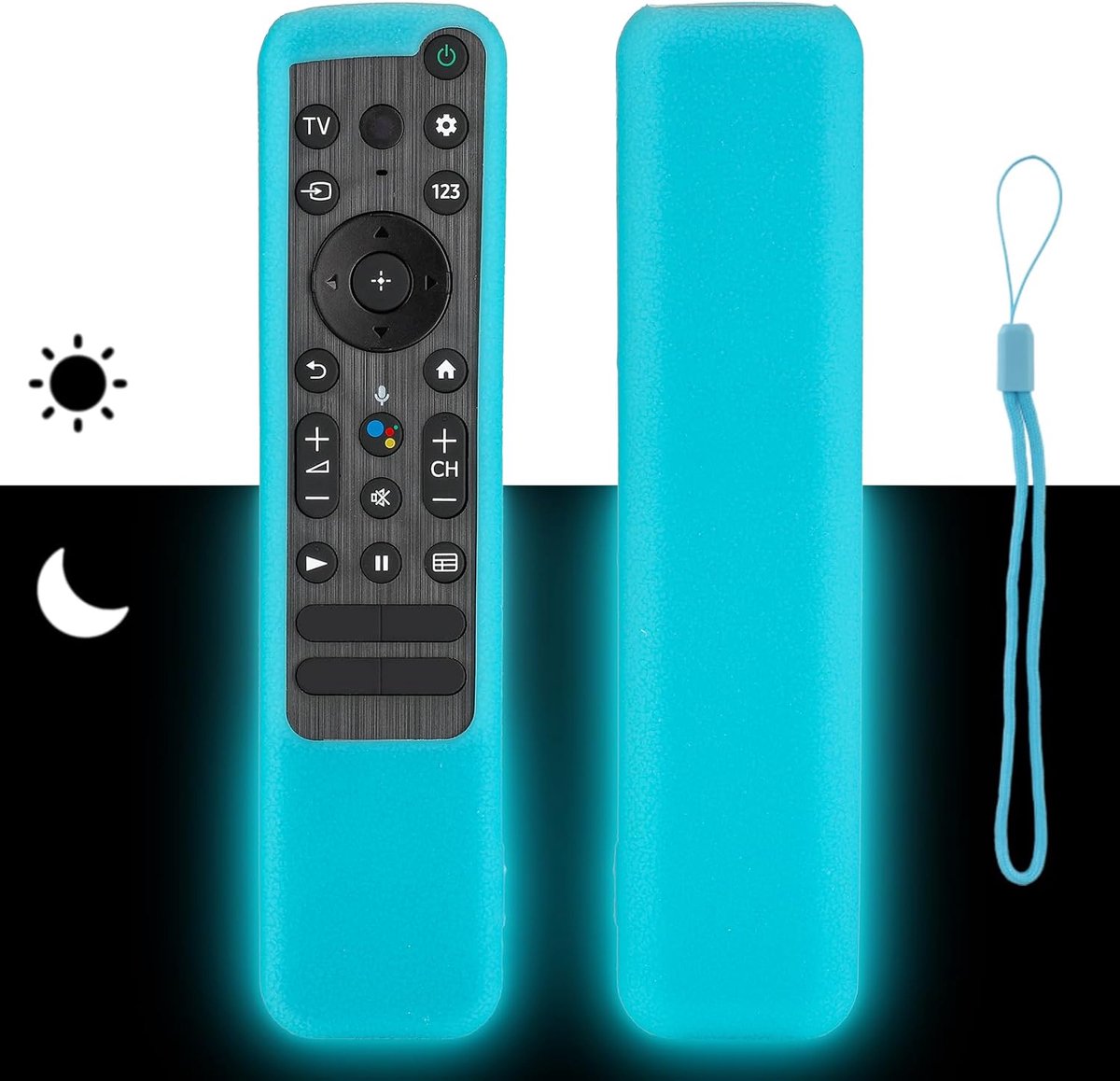 Afstandsbediening silicone hoes - schokbestendig - beschermt tegen beschadigingen - perfect voor Sony Smart TV - ShopVlot