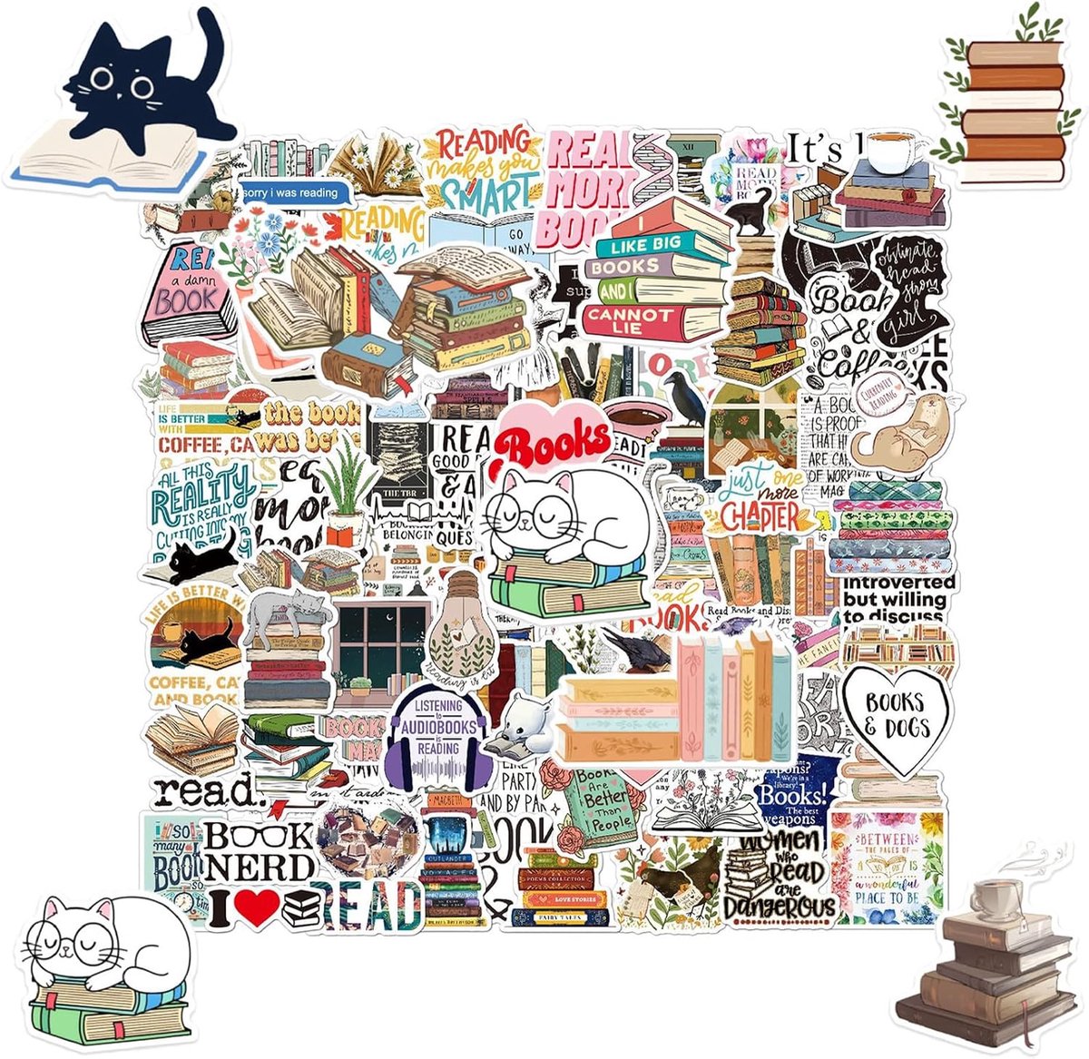 Vintage Scrapbooking Stickers 50 stuks - Waterdicht - Aesthetisch ontwerp - Perfect voor laptop en dagboek - ShopVlot