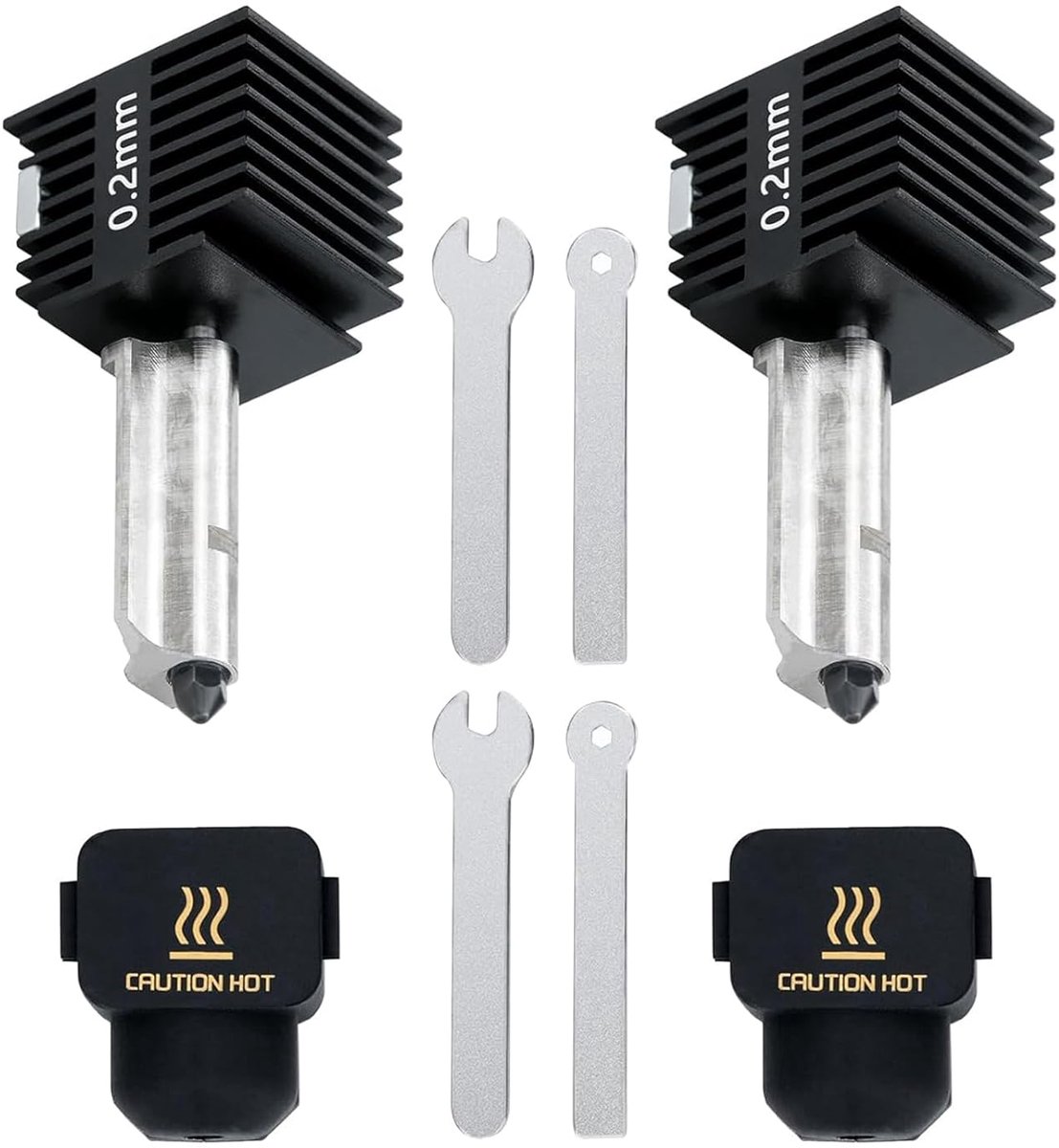 Hotend Kit 0.2mm - Harde Staal - Voor Bambu Lab A1/A1 Mini - Snelle en constante verwarming - ShopVlot