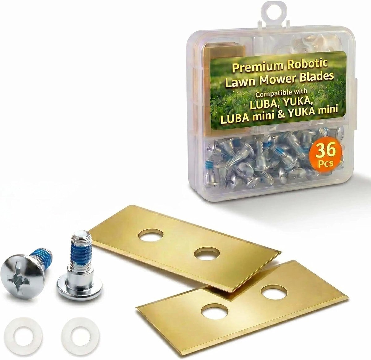 Vervangingsbladen 0.9mm - Titanium gecoat - Langdurige kwaliteit - Voor Robotmaaiers - ShopVlot