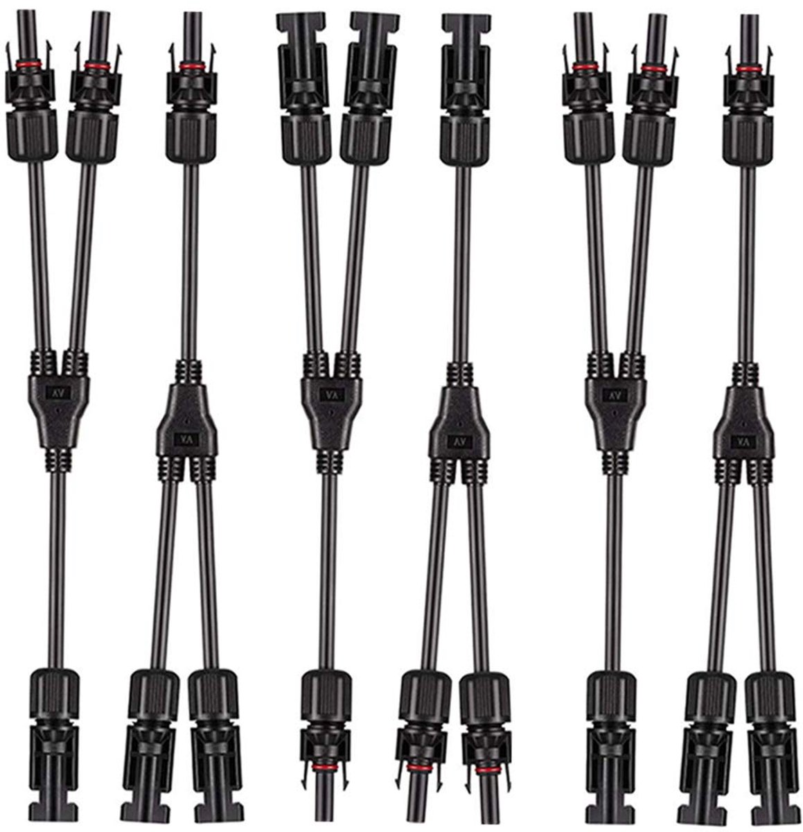 Zonnepaneel Kabelconnector Y-type - 3 Paar M/F - Waterdicht IP67 - Eenvoudige montage - ShopVlot