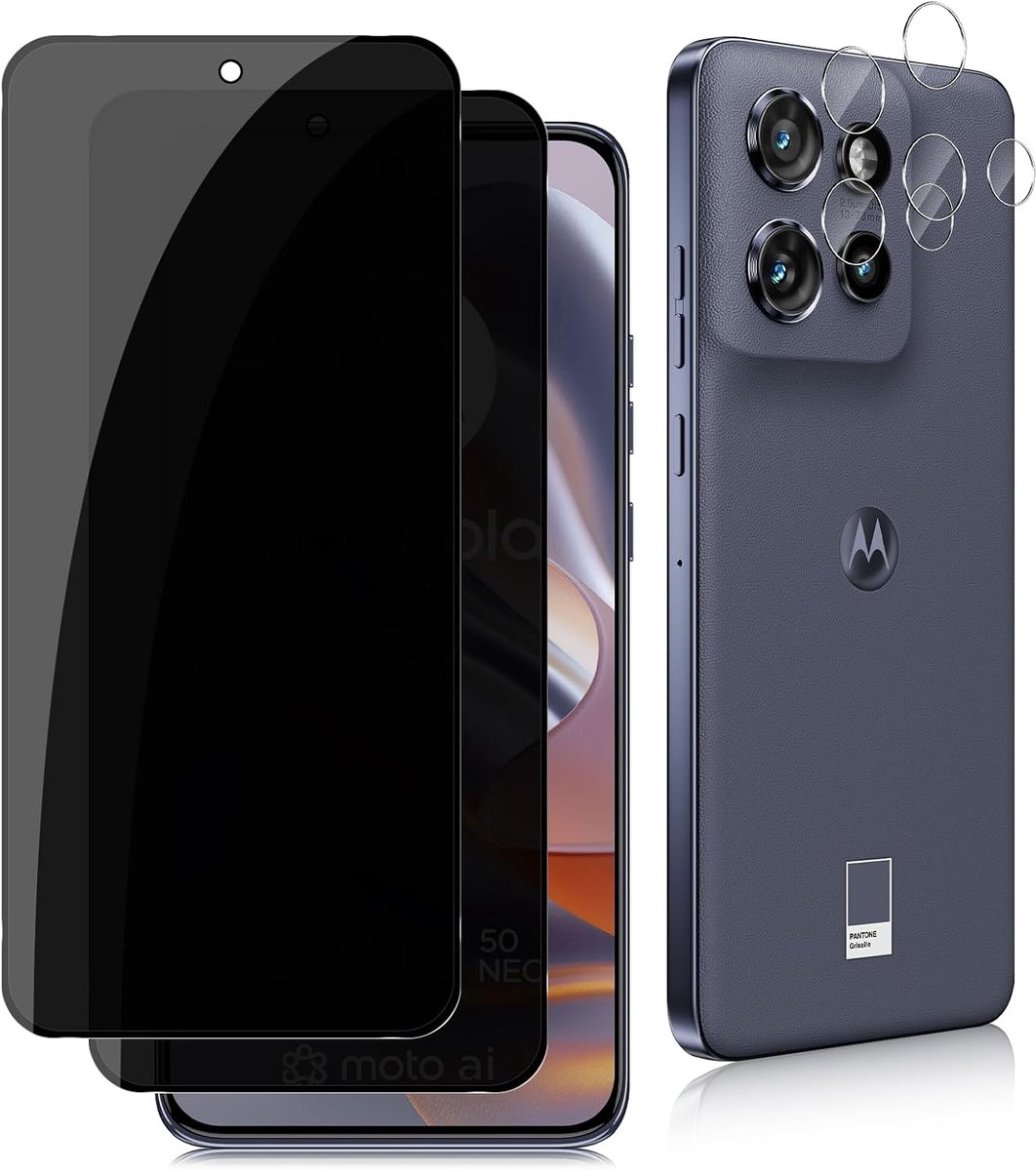 Mobiel schermbescherming 2 stuks - pantserglas - inkijkbescherming - anti-kras zonder luchtbellen - ShopVlot