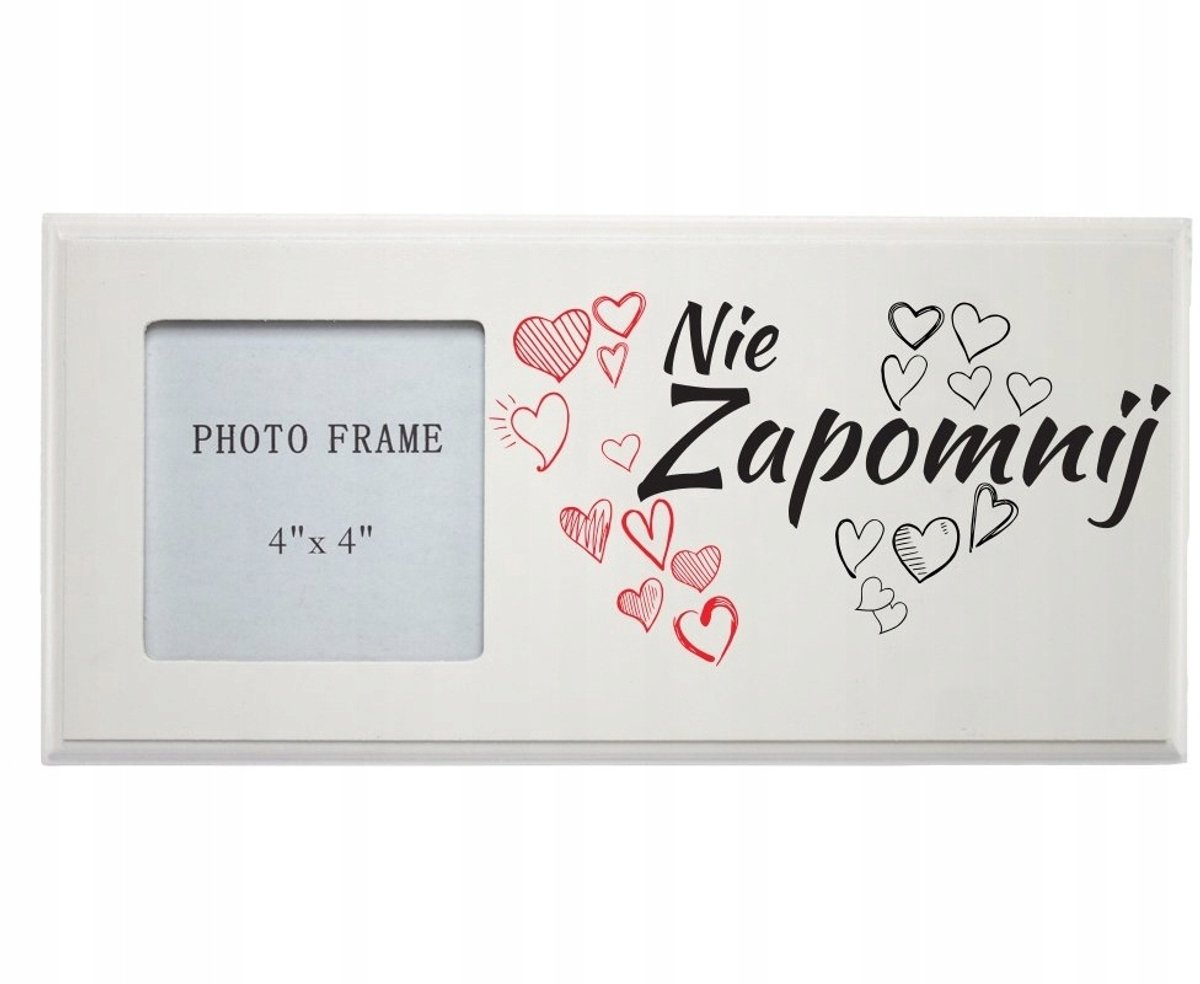 Houten Fotolijst Wit 24x11,5cm - Decoratieve Wanddecoratie