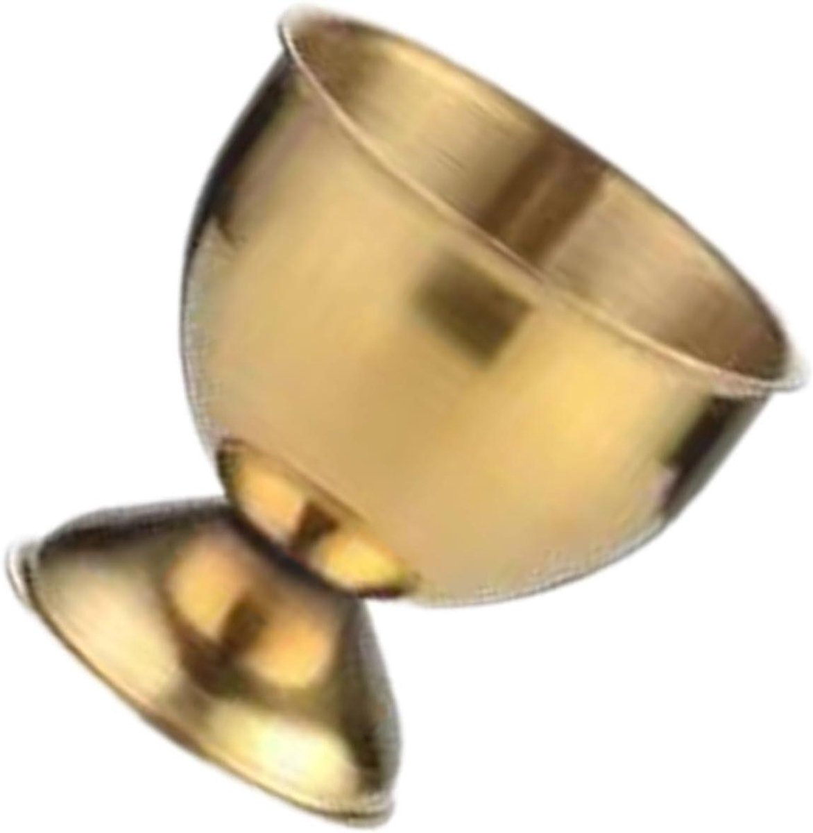 Eierhouder Roestvrij Staal - Eierbeker Kookgerei - Ontbijt Serveren - Stabiele Basis - 4.8 cm Hoogte - Goud