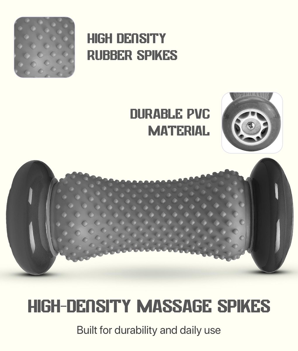 Voetmassagebalroller - voor plantaire fasciitis - met egelbal - pijnverlichting en ontspanning - ShopVlot