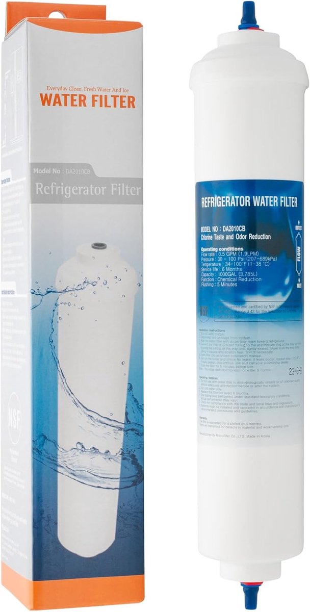 SnelShoppen - Waterfilter DA2010CB - Externe Koelkast Waterfilter voor Samsung, LG, Beko, Whirlpool, Bosch - Vervangt Filtercartridges - Compatibel me