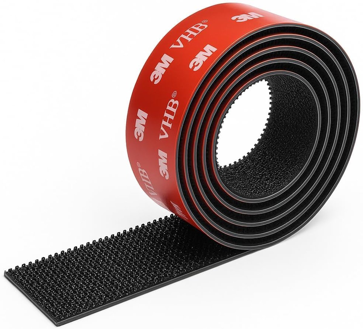 Adhesief strip Dual Lock SJ3870-1 - 25,4 mm x 1 m - sterke hechting - ideaal voor dashcam en Go Pro - SnelShoppen