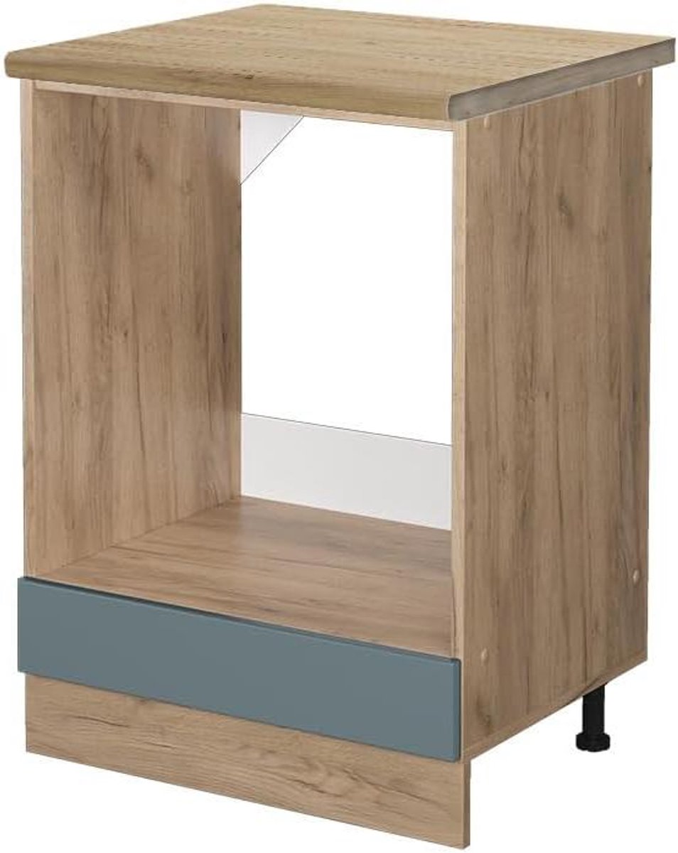 Ovenombouwkast - Inbouwkast Keuken - Keuken Organiseren - Perfect Geïntegreerd - 60 cm - Blauw-grijs