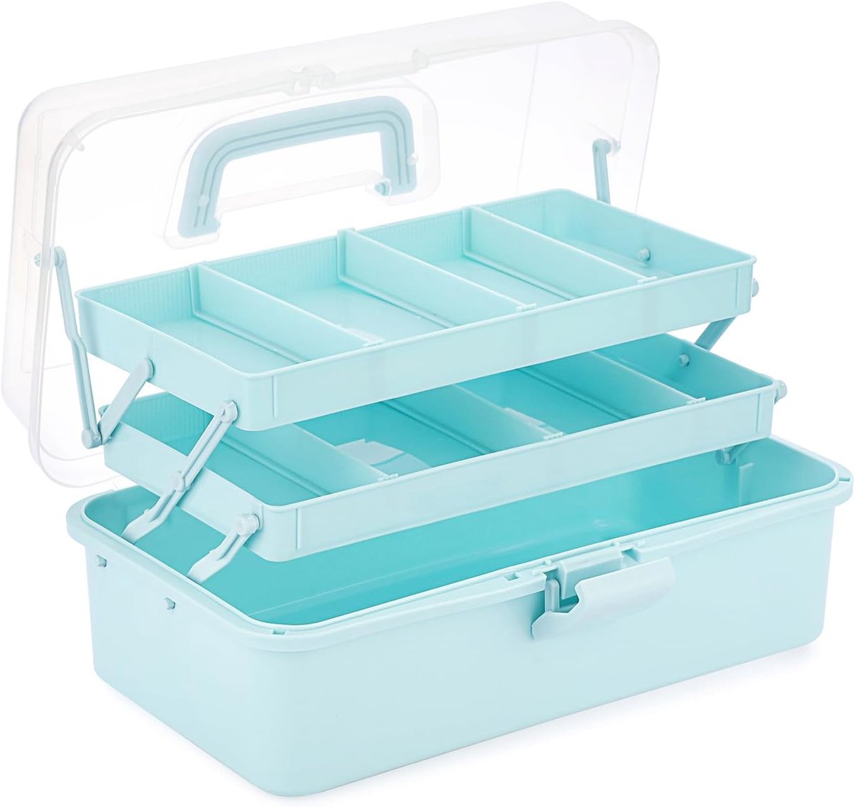 Opbergdoos 3-laags - Vouwbaar - 9 Compartmenten - Ideaal voor speelgoed en knutselspullen - SnelShoppen