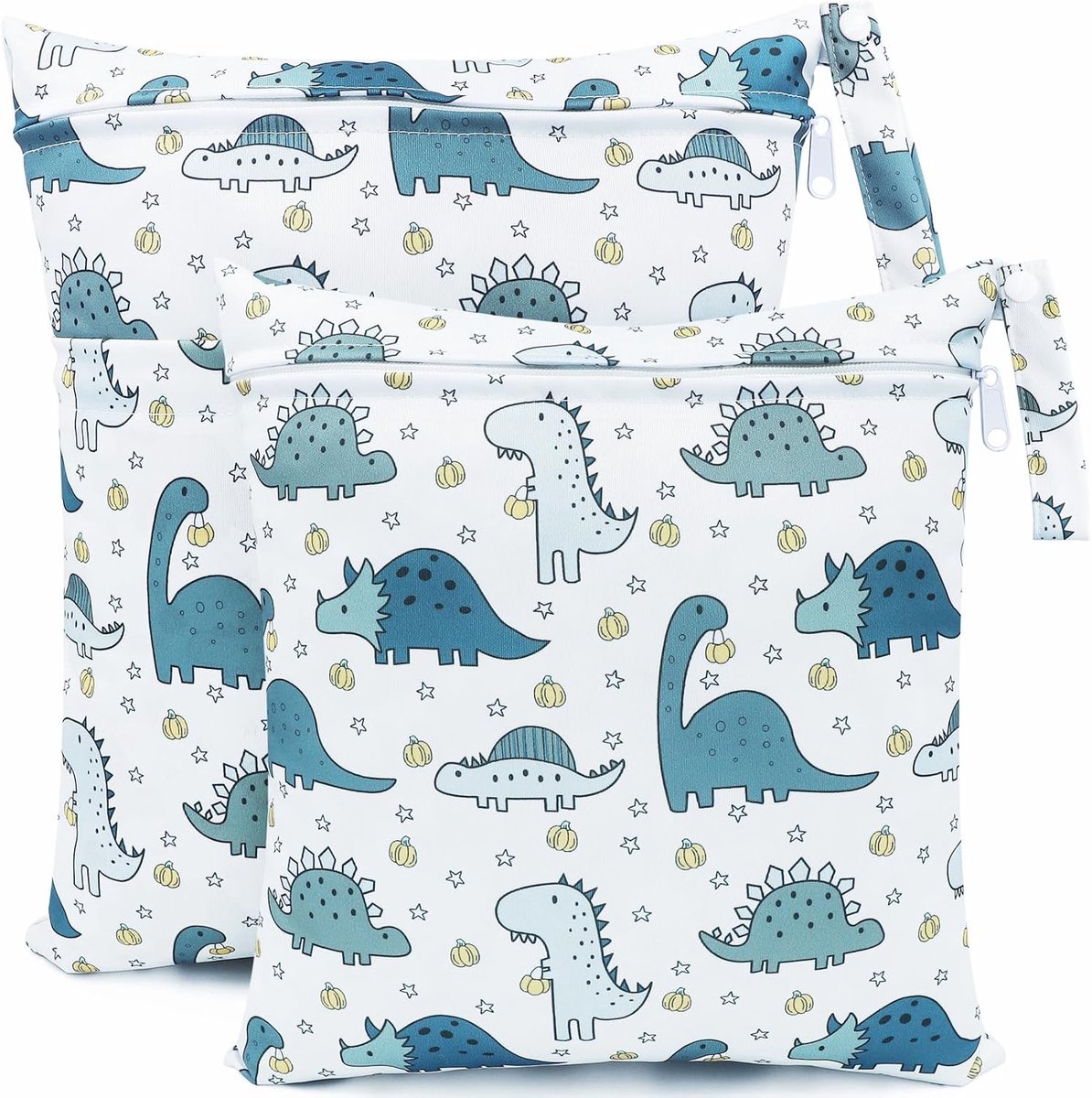 Wet Bag 2 Stuks - Waterdichte Organizer - Herbruikbaar met Rits - Ideaal voor Luiers - SnelShoppen