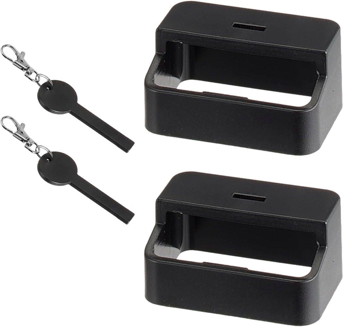 Autogordel sluitingen 2-pack - Zwart - Hoogwaardige ABS - Voorkomt losmaken door kinderen - SnelShoppen