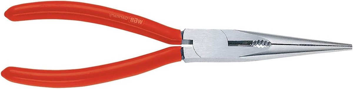 Flachrundzange - Spitzzange Telefonzange - Precisie Werk - Gepolijst Chrom - 170 mm - Grijs