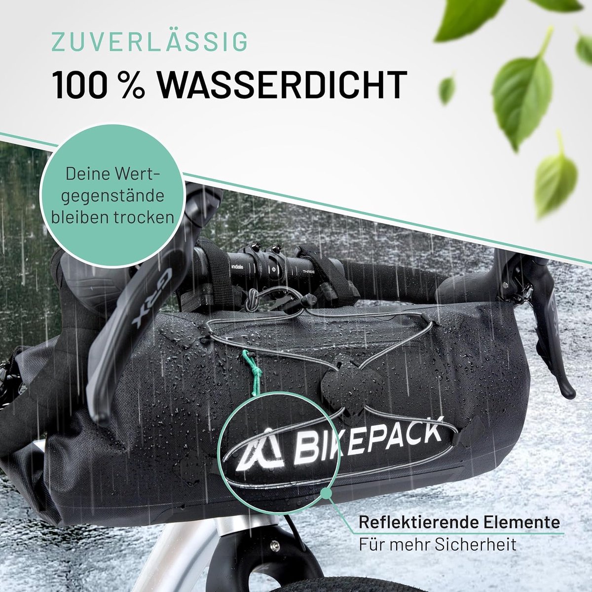 Fietstas stuur - 100% waterdicht - geoptimaliseerde opbergruimte - ideaal voor e-bikes en gravel bikes - SnelShoppen
