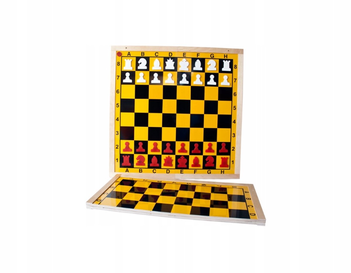 Magnetisch Schaakbord met Houten Frame - 85x85 cm