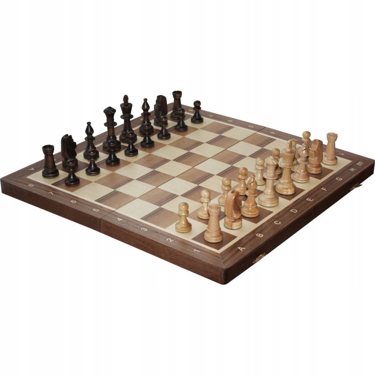 Houten Toernooi Schaken Nr. 5 - 48 cm (Noten, Intarsia)