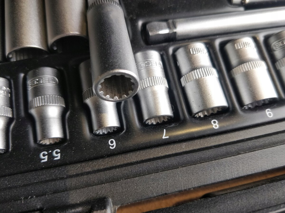 Merkloos 1/4" SPLINE dopsleutelset, 32-delig