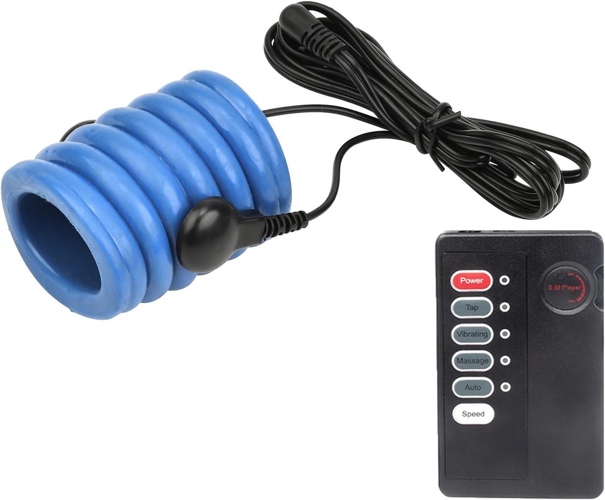 Seksspeeltje voor volwassenen, siliconen, elektrische schokpenisring, penisring, elektrische schokpenisring, seksspeeltje voor koppels, penisring（C）