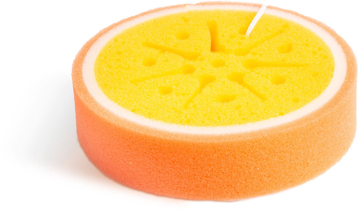 Spons - 12 cm - oranje 1 Stuks [56034A]