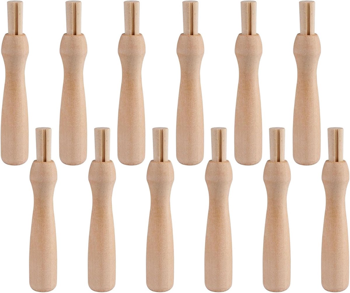 Naaldviltset 12-delig - duurzame houten handgrepen - multifunctionele naaldhouder - ideaal voor creatief viltwerk - ShopVlot