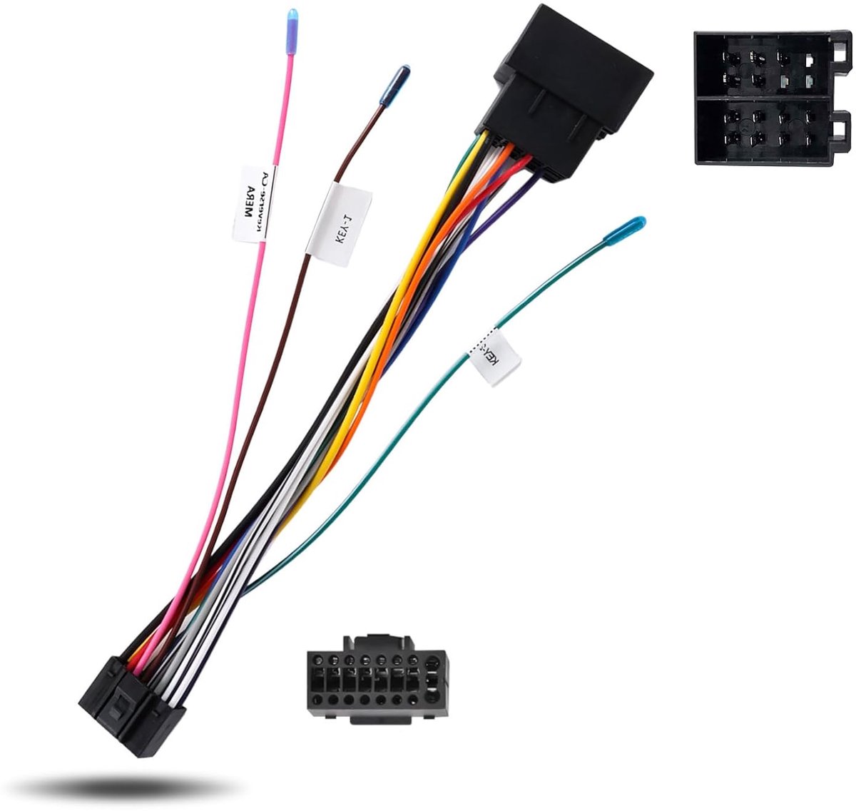 ISO Adapter Kabel 16 Pin - VW Compatibel - Met Stuurwielbediening - Eenvoudige installatie - ShopVlot