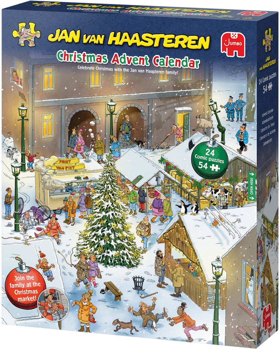 Jan van Haasteren Adventskalender 2026 - 24 puzzels van 54 stukjes - Legpuzzels volwassenen - – foto 6