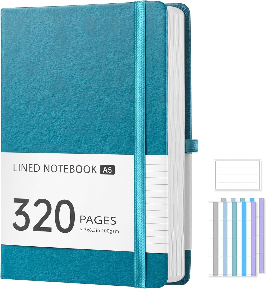 Notitieboek blauw - A5 formaat - stevig papier - ideaal voor aantekeningen - ShopVlot