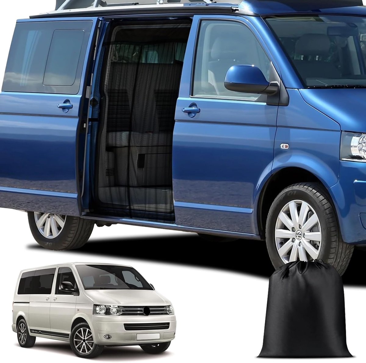 Insectenbescherming VW T6 - Maatwerk insektennet - Voor schuifdeur - Makkelijk te installeren - ShopVlot