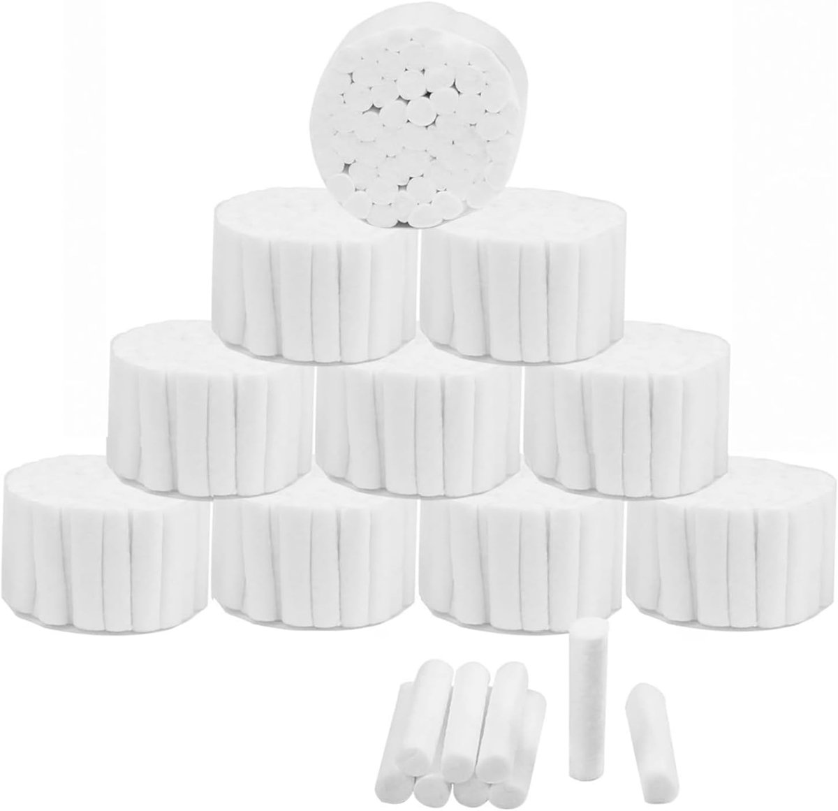 Katoenen rolletjes - hoog absorberend - voor tandartsgebruik - geschikt voor kinderen en volwassenen - ShopVlot