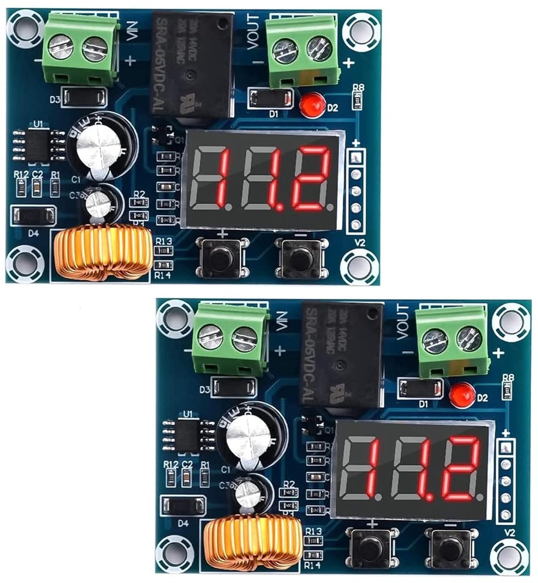 Batterijbeschermer DC12V-36V - Ondervoltage en uitschakeling - 2 stuks - Voorkomt overontlading - ShopVlot