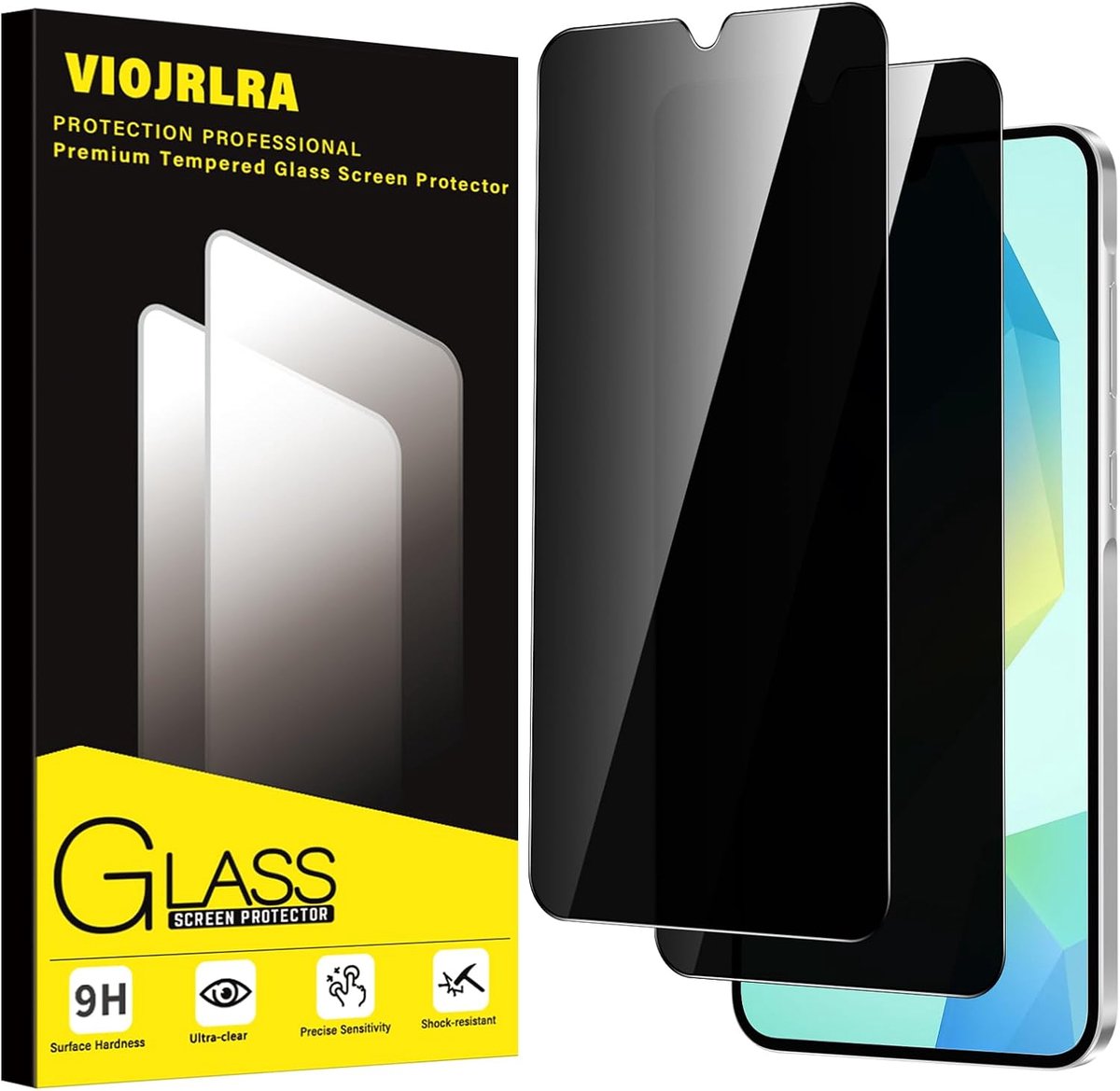 Mobiel displaybescherming - anti-peeping glas - 9H hardheid - bescherming tegen krassen - ShopVlot