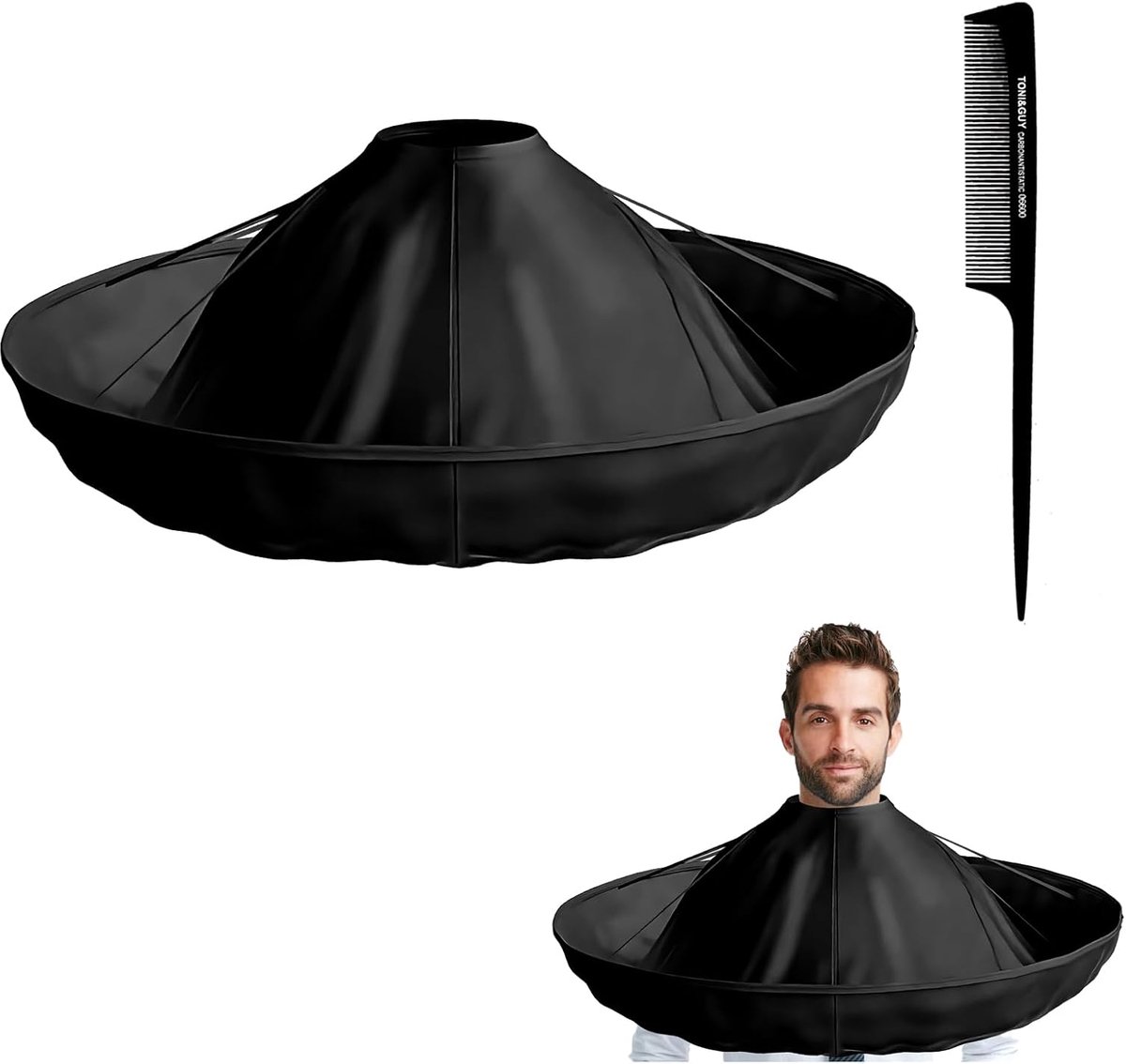Barber scape 65 cm - parapluvorm - waterdicht - ideaal voor kappen en stylen - ShopVlot