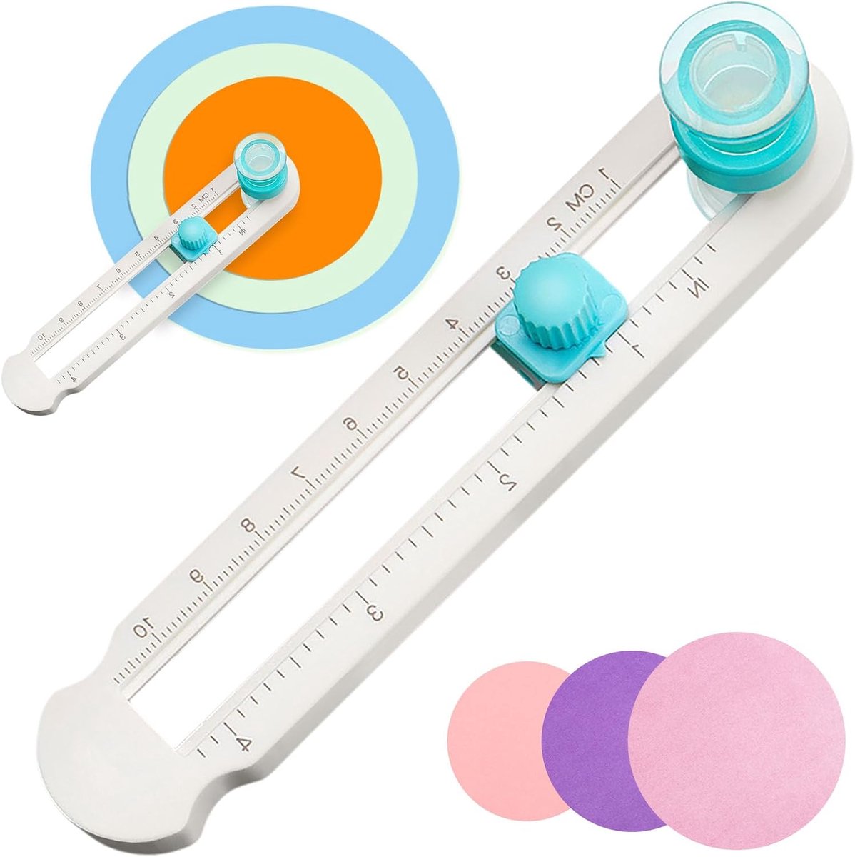 Cirkel snijder 2-20 cm - verstelbaar - 360° draaibaar - ideaal voor creatief knutselen - ShopVlot