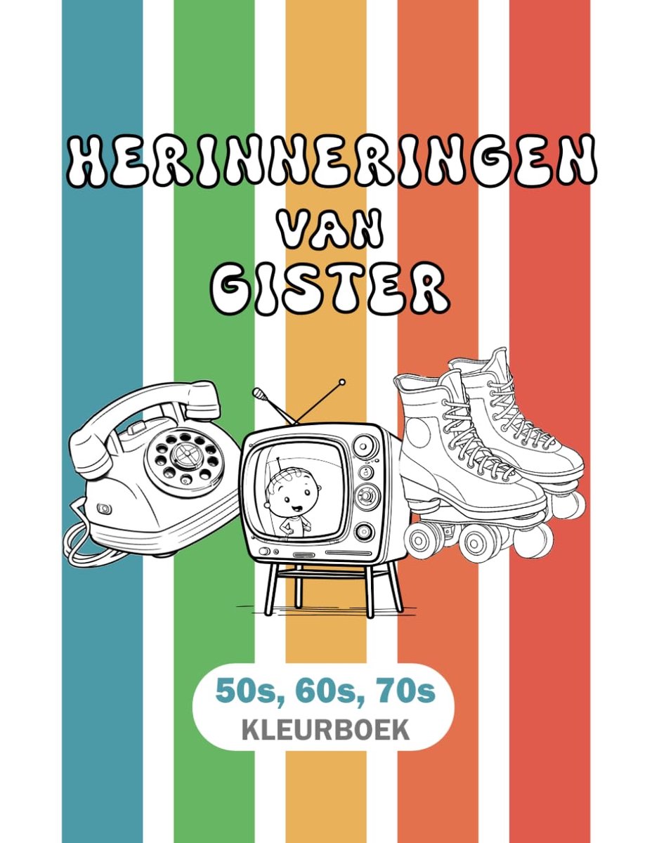 Herinneringen boek - nostalgische kleurervaring - jaren '50, '60 en '70 - stimuleer herinneringen voor senioren - ShopVlot